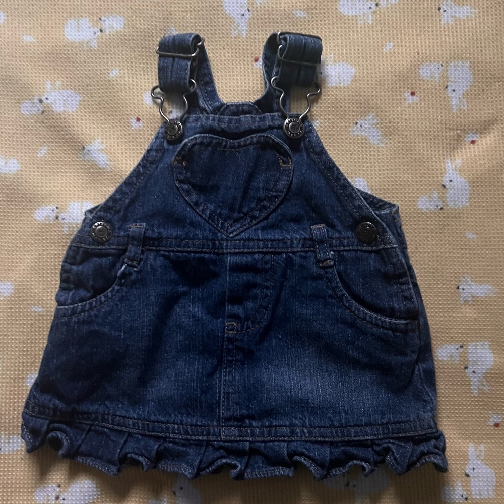 Baby girl Jean jumper with free purple onesie